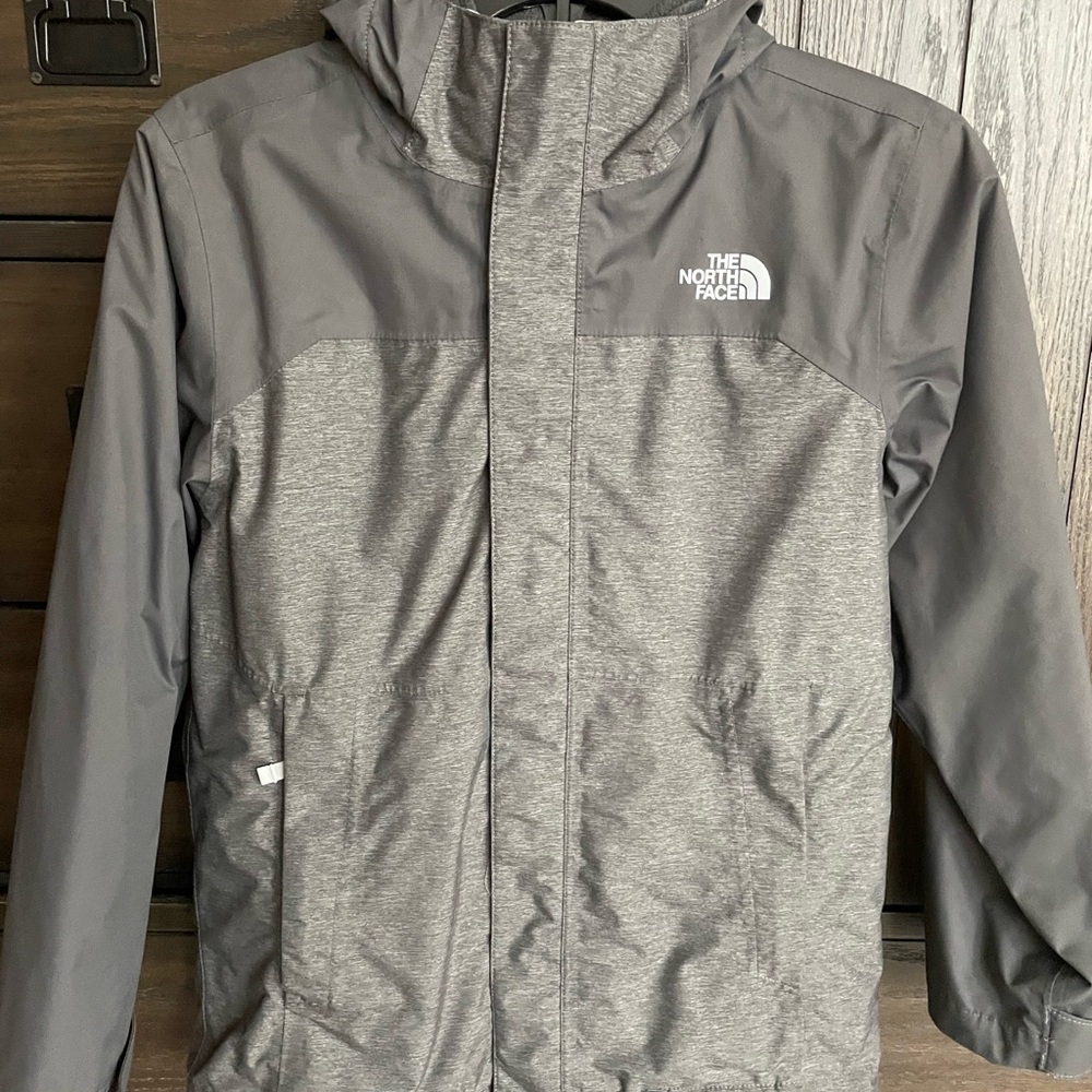 The North Face Hyvent Kids Gray Performance Jacket Size 10/12